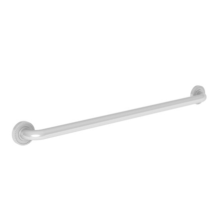 Newport Brass 35" L, Two Post, Solid Brass, 32" Grab Bar in White, White 1020-3932/50